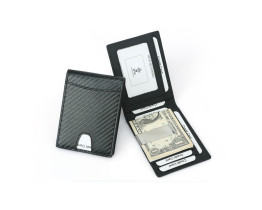 Зажим для денег Leather Collection (2767) carbon