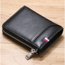 Чоловічий шкіряний гаманець на змійці Leather Collection (2769)