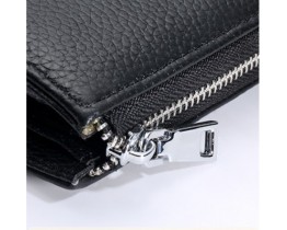 Чоловічий шкіряний гаманець на змійці Leather Collection (2769)