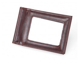Шкіряний зажим для грошей Leather Collection (2770) коричневий