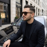 Брендові чоловічі сонцезахисні окуляри LV 2873 leo Lux