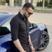 Брендовые мужские солнцезащитные очки LV 2873 black Lux