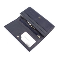 Жіночий функціональний шкіряний гаманець Marco Coverna (3020) blue