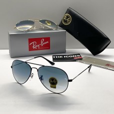 Женские солнцезащитные очки RAY BAN 3025 aviator black (2902)