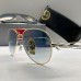 Женские солнцезащитные очки RAY BAN 3025 aviator gold gradient (2901)