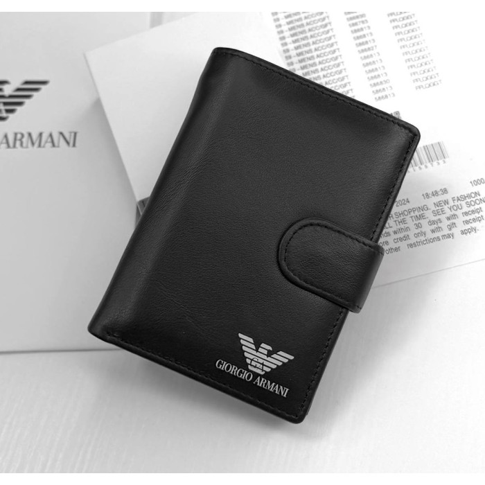 Мужской кожаный кошелек на застежке Armani (3029) Мужской кожаный кошелек на застежке Armani (3029)
