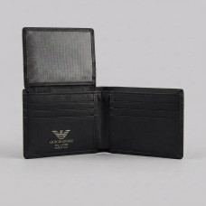 Мужской кожаный кошелек Armani с брелком (3031-2)