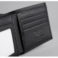 Мужской кожаный кошелек с брелком и ручкой Armani (3032-3)
