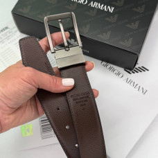 Мужской подарочный набор портмоне и ремень Armani (305) натуральная кожа