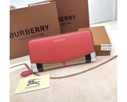 Женский брендовый кошелек Burberry (3341) red