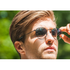 Мужские круглые солнцезащитные очки Ray Ban Round 3447 002/32 Lux