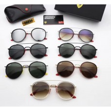 Мужские круглые солнцезащитные очки Rb 3647 001