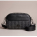 Брендовая мужская борсетка, сумка на плечо Lacoste (3650) black