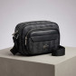 Брендовая мужская борсетка, сумка на плечо Lacoste (3651) черная