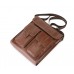Вместительная мужская сумка Leather Collection (368) кожаная коричневая