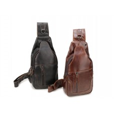  Чоловіча сумка на груди (слінг) Leather Collection (371)