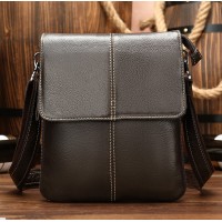 Мужская кожаная сумка планшетка Leather Collection (372) хакі
