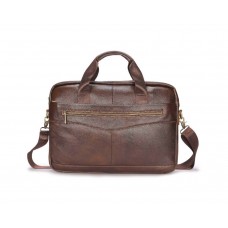 Мужская горизонтальная сумка на плечо Leahter Collection (373) brown