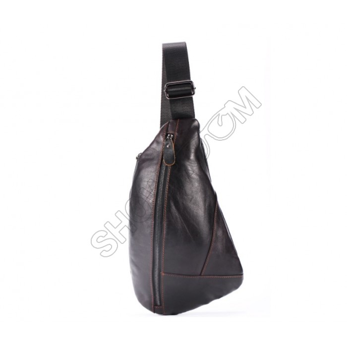 Мужская сумка на грудь (слинг), бананка Leather Collection (374)
