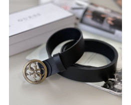 Женский кожаный ремень Guess (4001) bronze 4 см