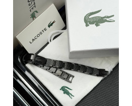 Мужской черный браслет на руку Lacoste (40196)