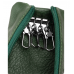 Женская кожаная ключница (405) green
