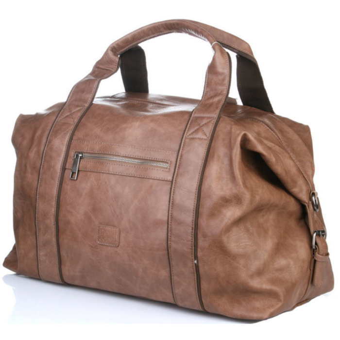 Мужская дорожная стильная сумка David Jones (4132) light brown Мужская дорожная стильная сумка David Jones (4132) light brown