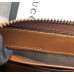 Женский кожаный кошелек на молнии (443123) brown