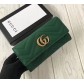 Женский кожаный кошелек GG (443436) зеленый