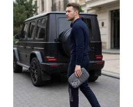 Мужской органайзер, барсетка, косметичка Lacoste (46688) grey