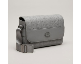 Мужская брендовая барсетка, сумка через плечо Lacoste (4838) grey