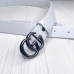Женский модный кожаный ремень GG (5001) white