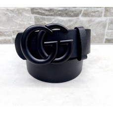 Женский модный кожаный ремень GG (5002) black