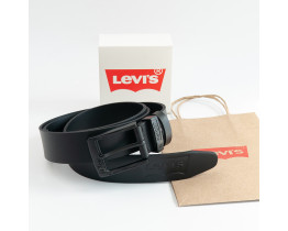 Чоловічий брендовий шкіряний ремінь Levis (501) 