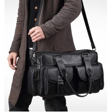  Чоловіча дорожня шкіряна сумка, тревелбег Leather Collection (5027) 