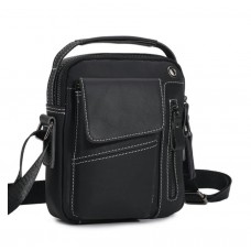 Кожаная мужская сумка Leather Collection (5030) черная