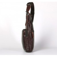Мужская сумка на грудь (слинг) Leather Collection (5032)