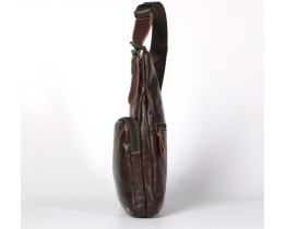 Мужская сумка на грудь (слинг) Leather Collection (5032)