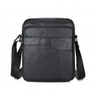 Мужская кожаная сумка Leather Collection (5039) black