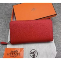 Женский брендовый кожаный кошелек H (506) red