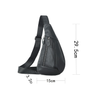 Мужская кожаная бананка на грудь, сумка, барсетка, слинг Leather Collection (5069)