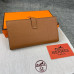  Жіночий коричневий шкіряний гаманець Hermes (H-5123) Lux