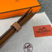  Жіночий коричневий шкіряний гаманець Hermes (H-5123) Lux