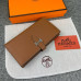  Жіночий коричневий шкіряний гаманець Hermes (H-5123) Lux