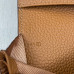  Жіночий коричневий шкіряний гаманець Hermes (H-5123) Lux