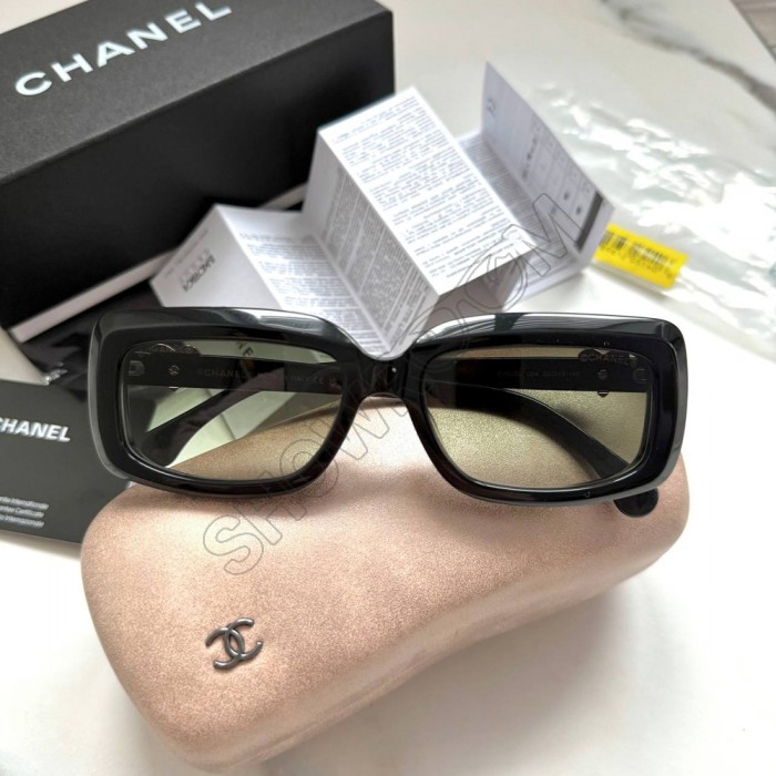 Брендовые солнцезащитные женске очки Ch (5220) Lux