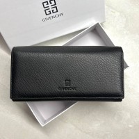 Жіночий брендовий шкіряний гаманець Givenchy (524) black