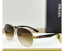 Мужские брендовые солнцезащитные очки (53PS) gold Lux