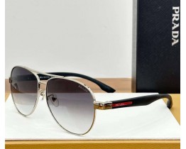 Мужские брендовые солнцезащитные очки (53PS) silver Lux