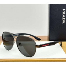 Мужские брендовые солнцезащитные очки (53PS) black Lux